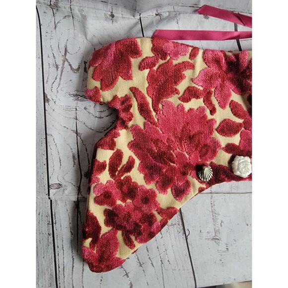 Vintage Victoian Diva Heel Christmas Stocking Tapestry Material - Picture 4 of 11